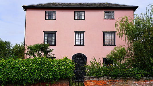 building, bricks, wall, trees thumbnail