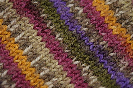 multicolored knit textile thumbnail