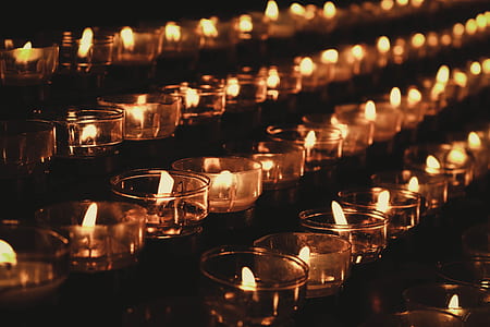 lot candle in glass containers thumbnail