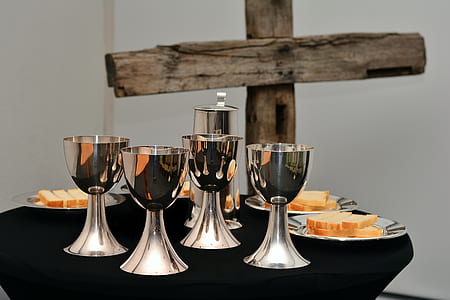 four silver goblets thumbnail