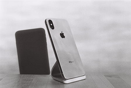 silver iPhone X on table thumbnail