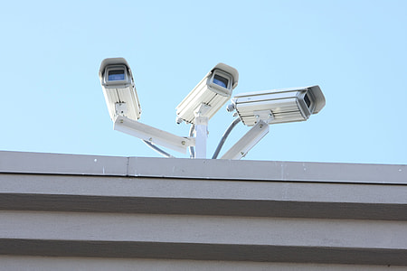 three white CCTV camera thumbnail