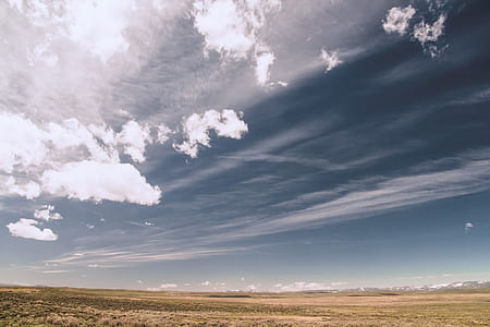 blue sky with white clouds photography thumbnail