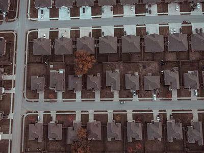 Aerial Photo of Brown Houses thumbnail