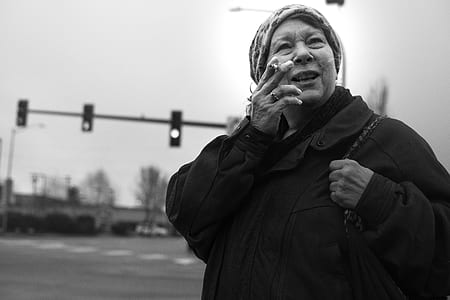 woman holding cigarette thumbnail