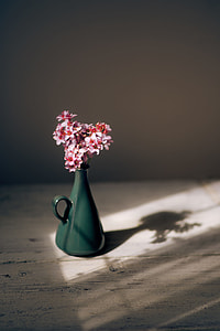 pink, flowers, centerpiece, vase thumbnail