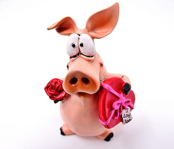 pink pig figurine thumbnail