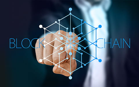 person pointing on Block Chain logo thumbnail