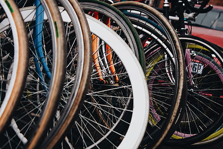 assorted-color bicycles thumbnail