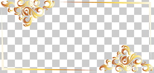 PostScript Font, Gold Line border European , gold frame PNG clipart