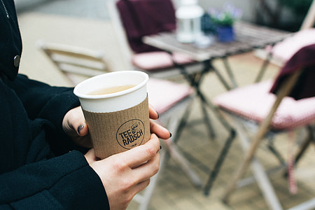 Tea to-go on a cold day thumbnail