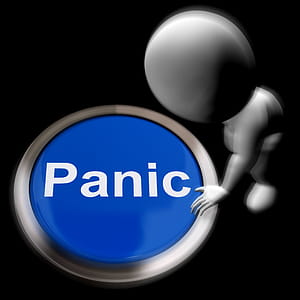 Panic Pressed Showing Alarm Distress And Crisis thumbnail