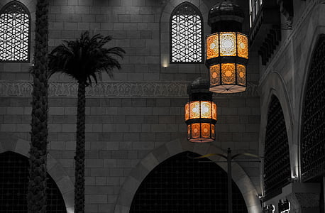 selective color photography of turned on pendant lamps thumbnail