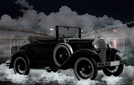 classic black convertible coupe thumbnail