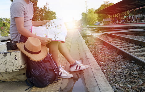 man, people, travelling, sitting thumbnail