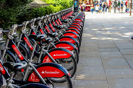black Santander bicycle lot thumbnail