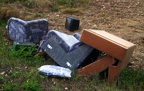 photo of blue suede sofa thumbnail