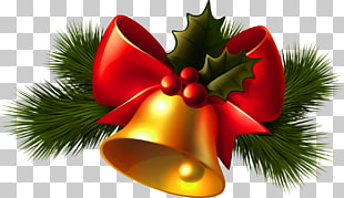 Christmas Jingle bell , Christmas Transparent Golden Bell , Christmas bell illustration PNG clipart
