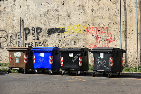 four trash cans thumbnail
