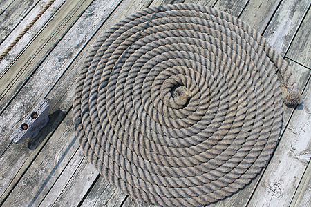 round brown rope on brown pallet surface thumbnail