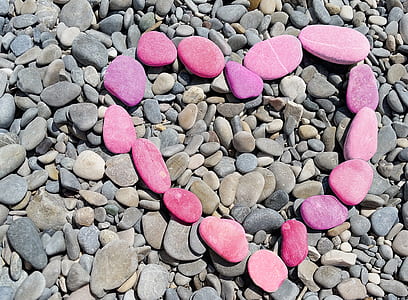 pink heart stone decor thumbnail