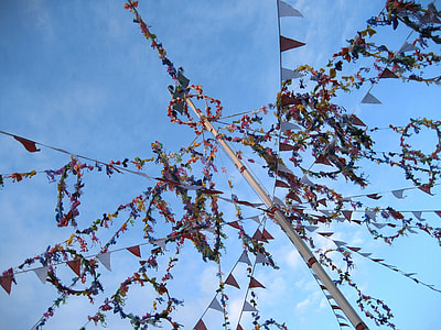 pole with banners during daytime thumbnail