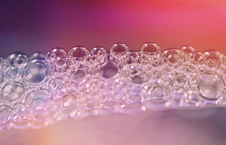 foam bubbles, vesicle, drop of water, beaded, drip, water thumbnail
