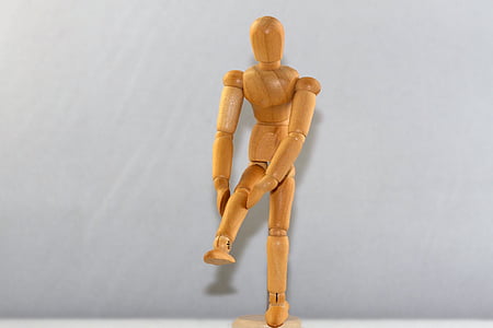 brown wooden artist mannequin thumbnail