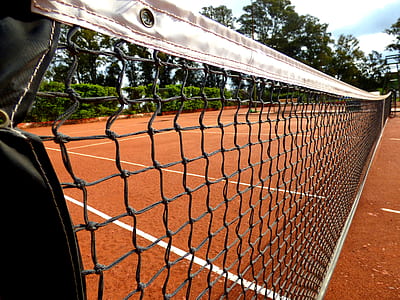 black and white tennis net thumbnail