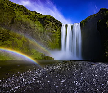 Skogafoss, Iceland at daytime thumbnail
