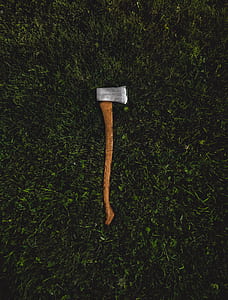 grass, dangerous, green, axe thumbnail