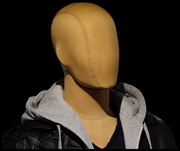 mannequin with black and grey hooded jacket thumbnail