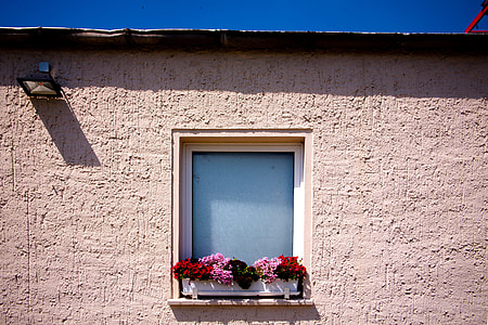 white wooden framed window on brown concrete building thumbnail