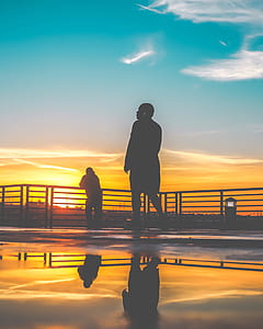 silhouette of a man walking thumbnail
