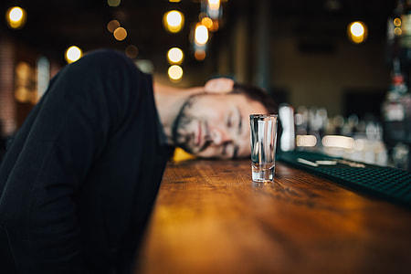 Handsome young man in a pub thumbnail