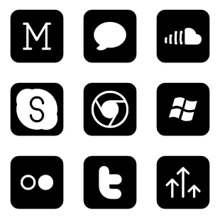Social Media Vol. 3 svg vector icon sets