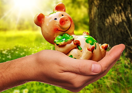 person holding brown fig figurine thumbnail