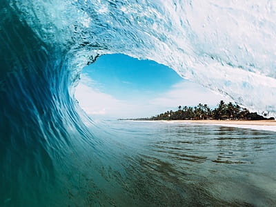 closeup photo of seawaves at daytime thumbnail