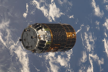 brown spacecraft on sky thumbnail