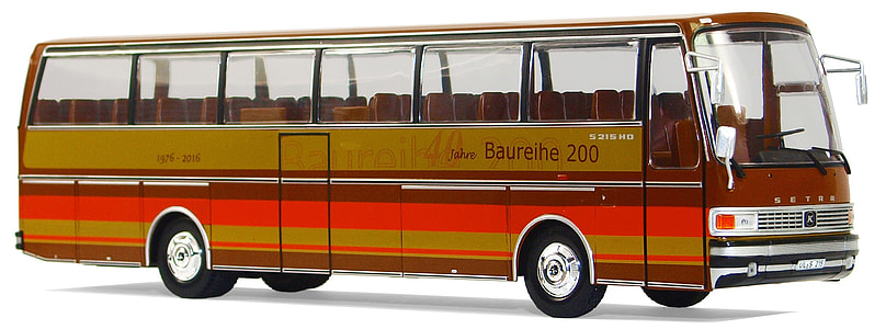 red and orange bus illustration thumbnail