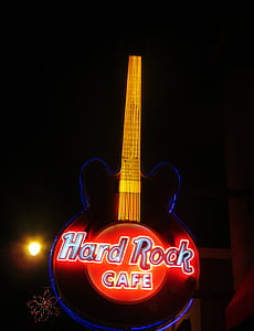 Hard Rock Cafe Led Guitar Signage thumbnail