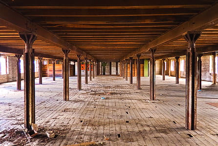 empty brown wooden room thumbnail