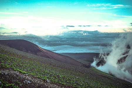 landscape, nature, clouds, mountain thumbnail