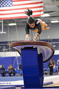 woman doing gymnast stunt thumbnail