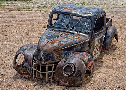vintage brown pickup truck body shell thumbnail