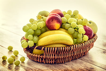 brown wicker fruit tray on brown surface thumbnail