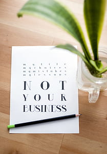 Not Your Business Print Poster thumbnail