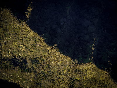 aerial view, rock, water, sea thumbnail