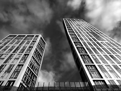 black-and-white, city, building, architecture thumbnail
