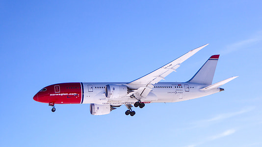 white and red airplane thumbnail